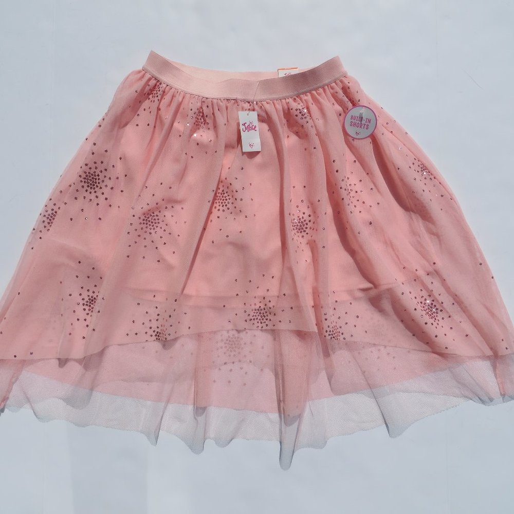 Justice Skirt TU-TU build shorts 14/16 Peach NEW